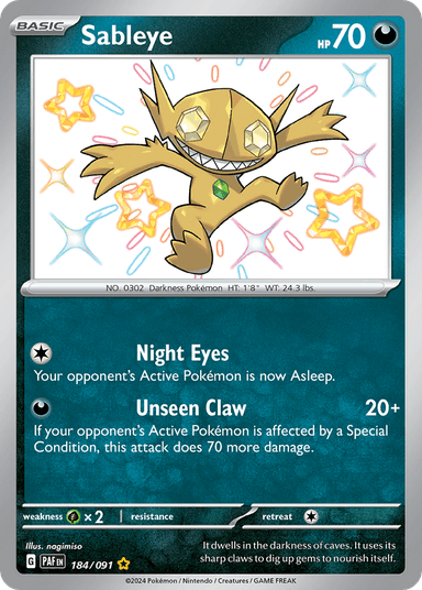 Sableye, Paldean Fates 184