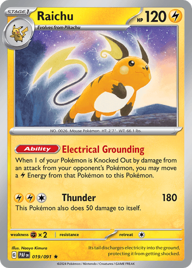 Raichu, Paldean Fates 19