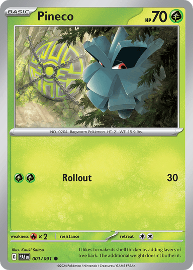 Pineco, Paldean Fates 1