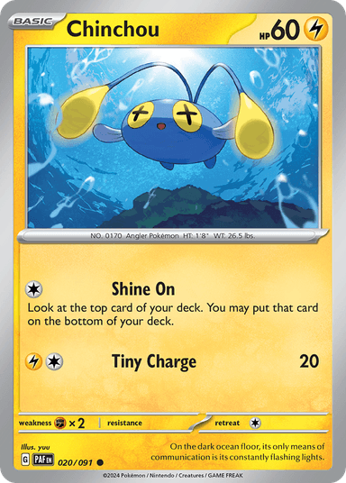 Chinchou, Paldean Fates 20