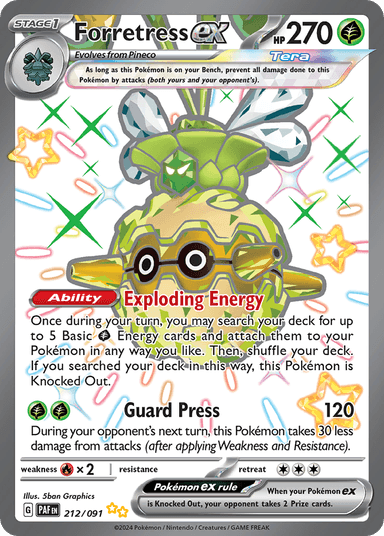 Forretress ex, Paldean Fates 212