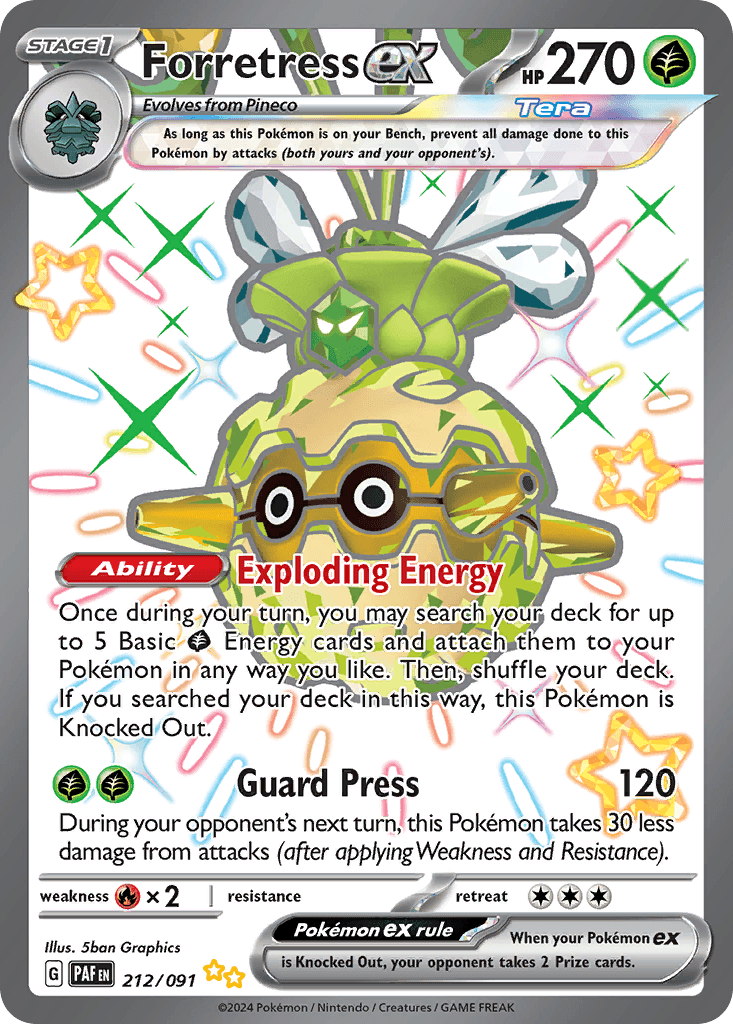 Forretress ex, Paldean Fates 212