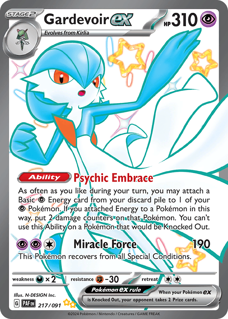 Gardevoir ex, Paldean Fates 217