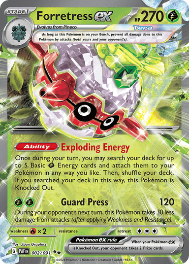 Forretress ex, Paldean Fates 2