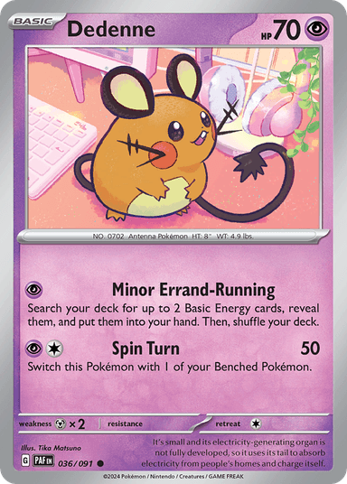 Dedenne, Paldean Fates 36