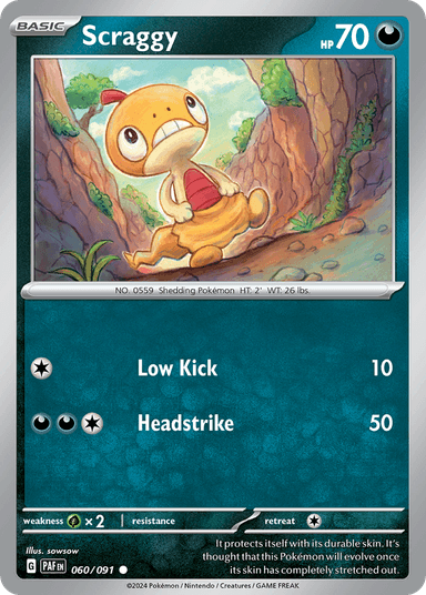 Scraggy, Paldean Fates 60