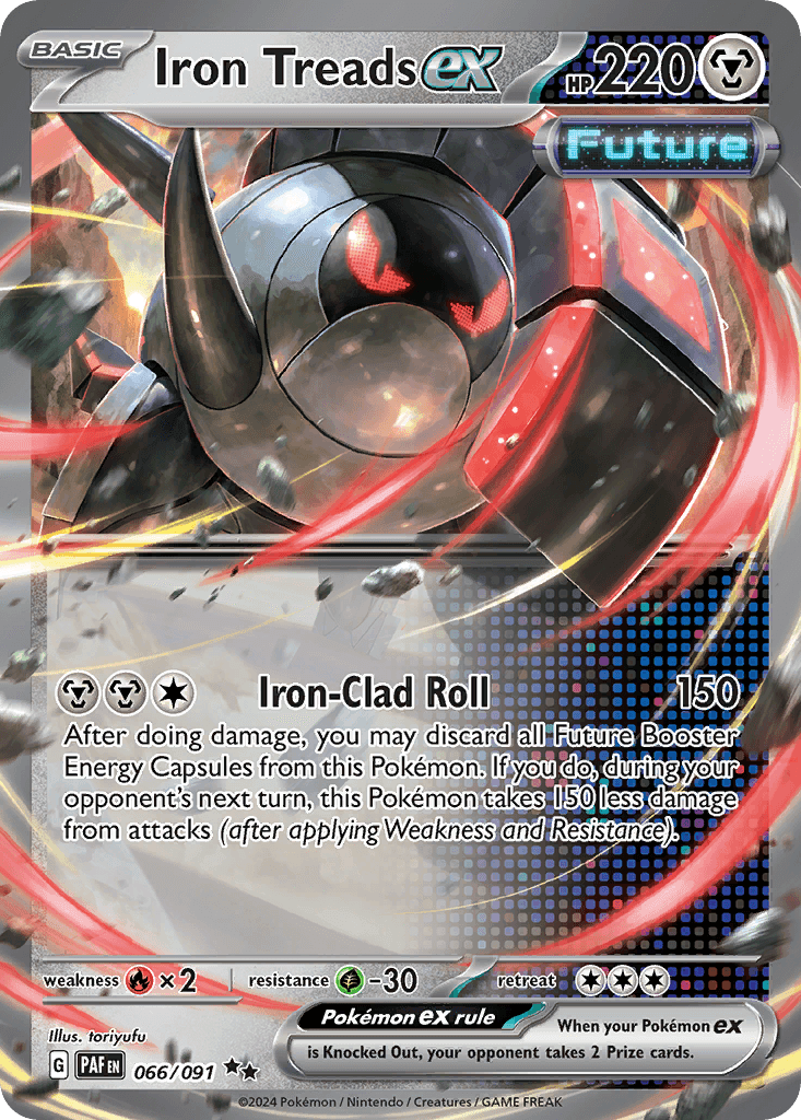Iron Treads ex, Paldean Fates 66