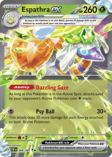 Espathra ex, Paldean Fates 6
