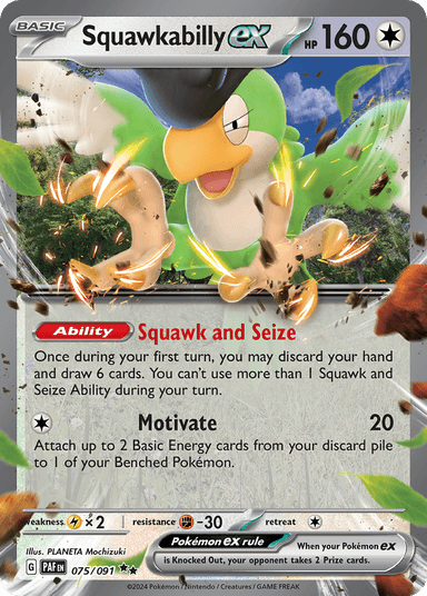 Squawkabilly ex, Paldean Fates 75