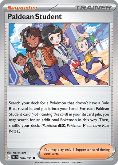 Paldean Student, Paldean Fates 86