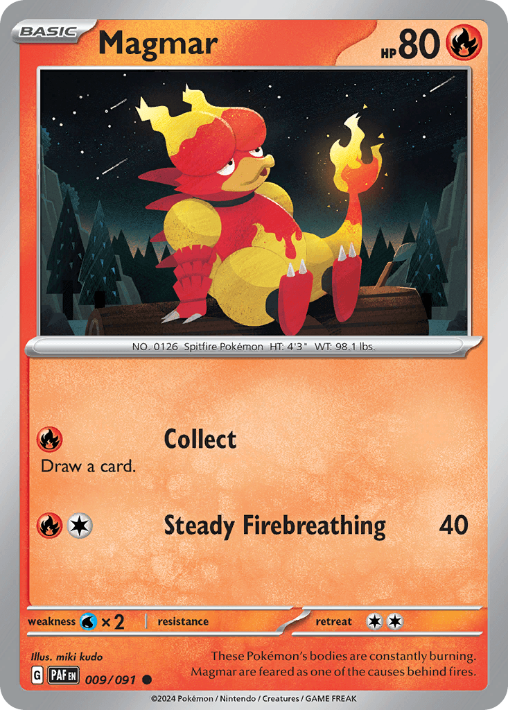 Magmar, Paldean Fates 9