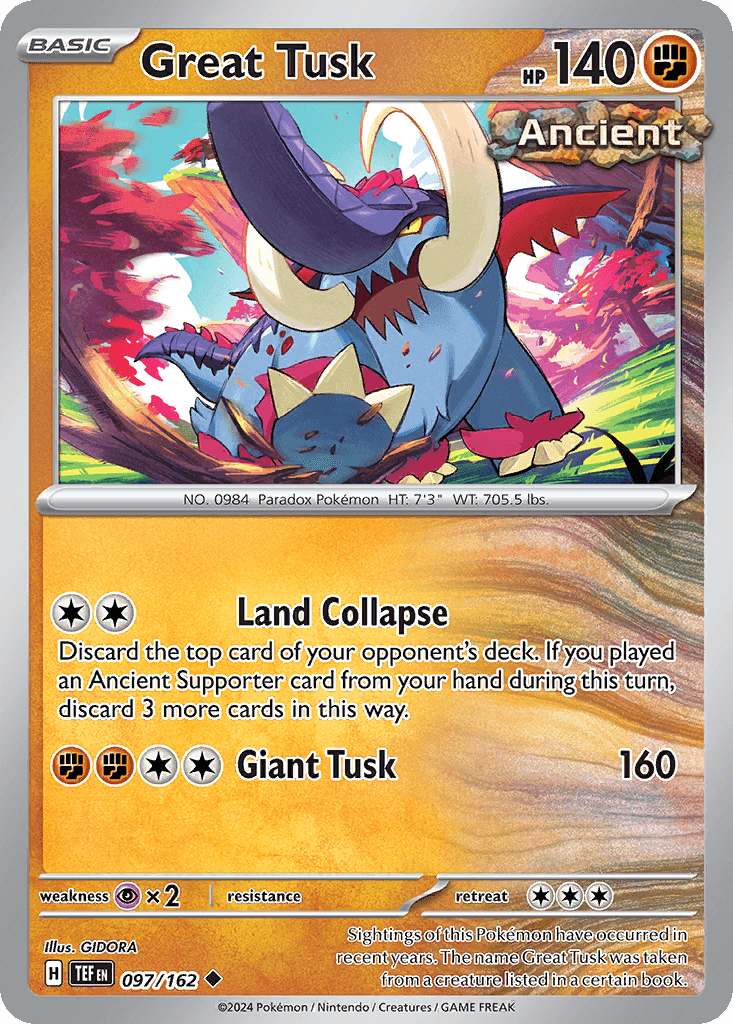 Great Tusk, Temporal Forces 97