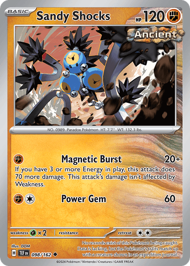 Sandy Shocks, Temporal Forces 98