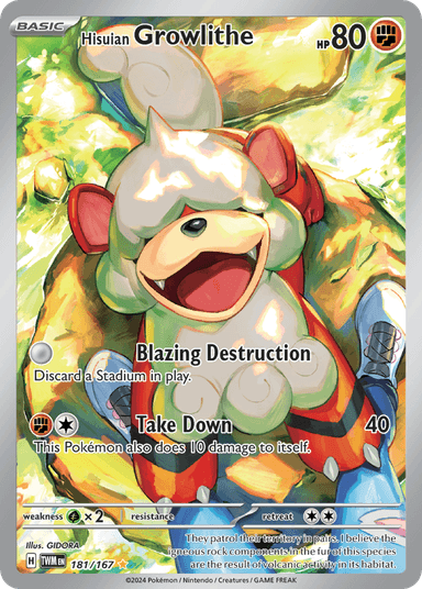 Hisuian Growlithe, Twilight Masquerade 181
