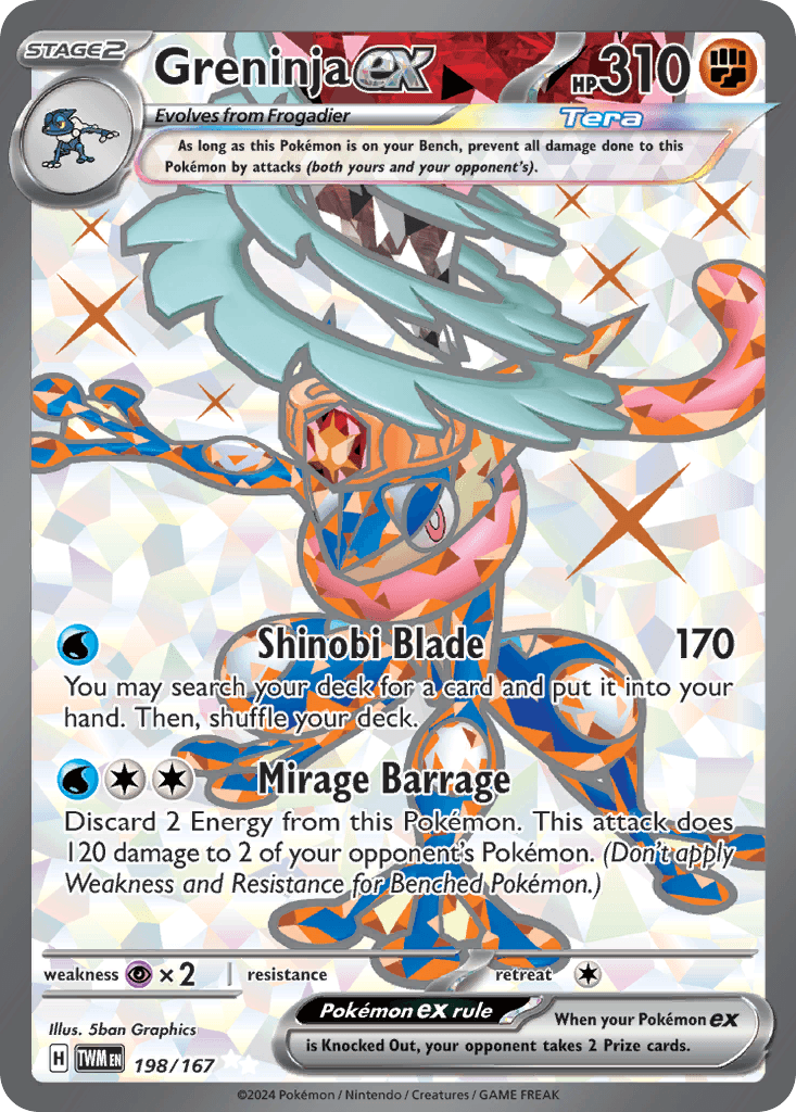 Greninja ex, Twilight Masquerade 198