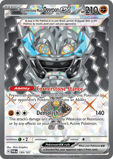 Cornerstone Mask Ogerpon ex, Twilight Masquerade 199