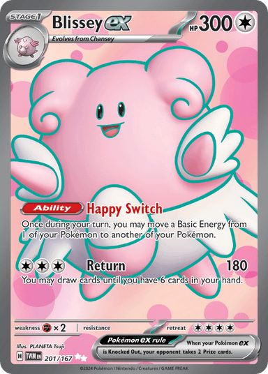 Blissey ex, Twilight Masquerade 201