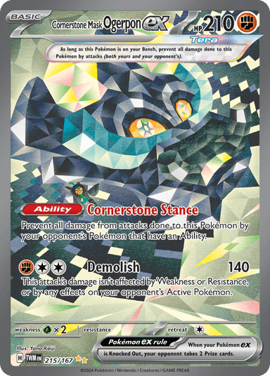 Cornerstone Mask Ogerpon ex, Twilight Masquerade 215