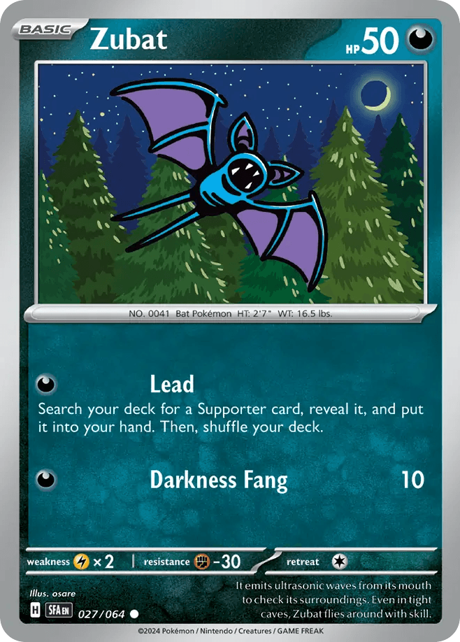 Zubat, Shrouded Fable 27
