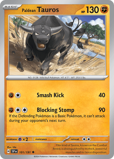 Paldean Tauros, Surging Sparks 101