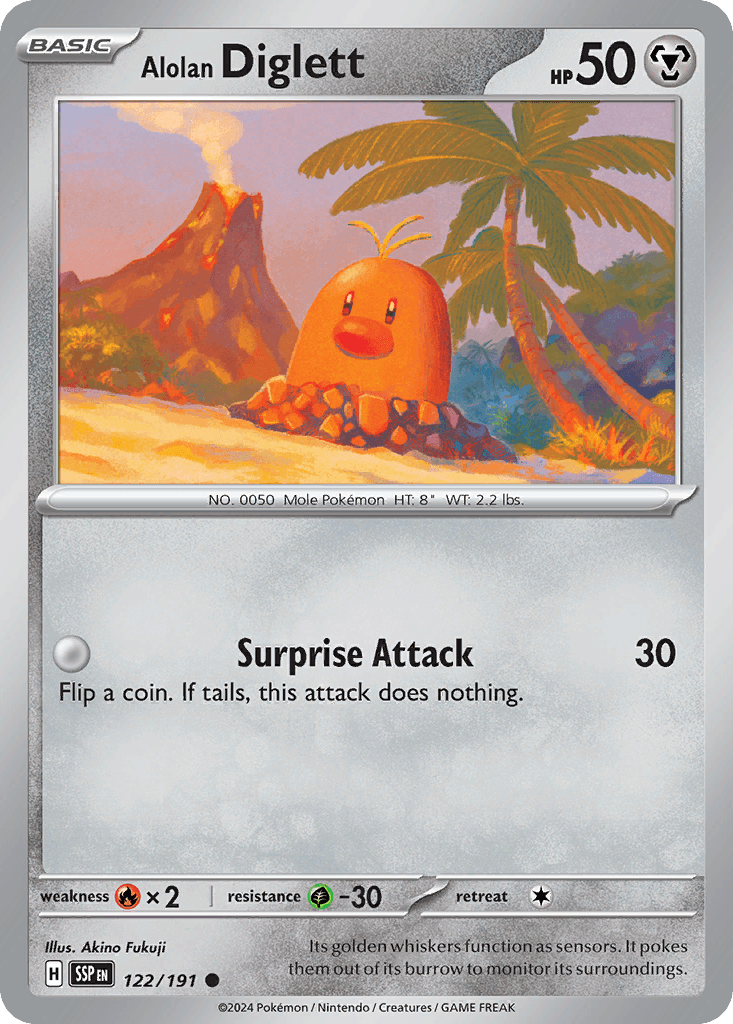 Alolan Diglett, Surging Sparks 122