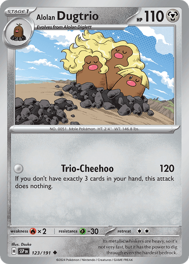 Alolan Dugtrio, Surging Sparks 123
