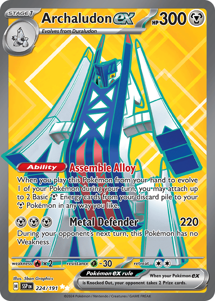 Archaludon ex, Surging Sparks 224