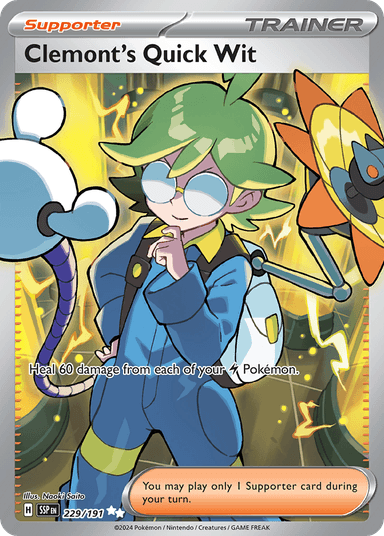 Clemont's Quick Wit, Surging Sparks 229
