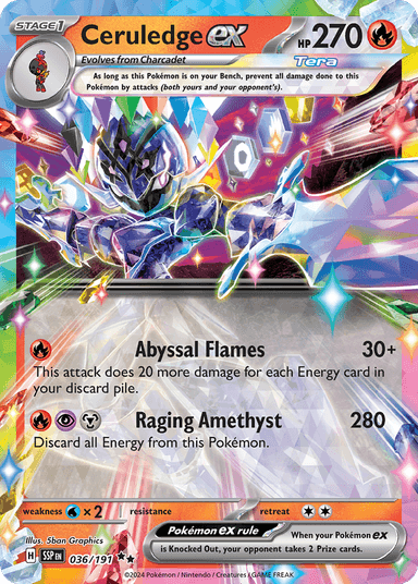 Ceruledge ex, Surging Sparks 36