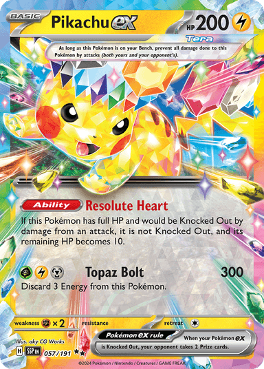 Pikachu ex, Surging Sparks 57