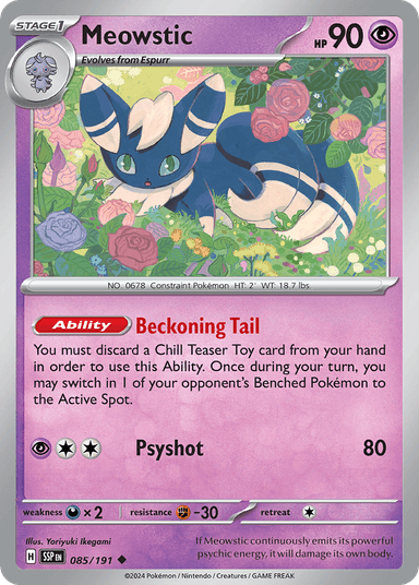 Meowstic, Surging Sparks 85