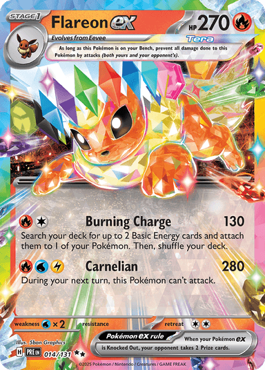 Flareon ex, Prismatic Evolutions 14