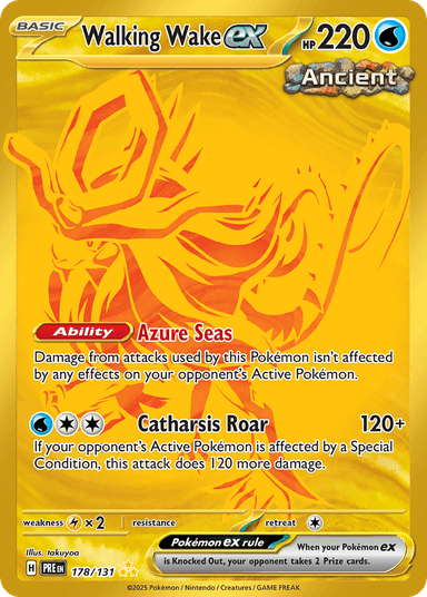 Walking Wake ex, Prismatic Evolutions 178