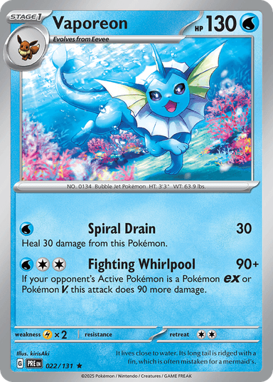 Vaporeon, Prismatic Evolutions 22