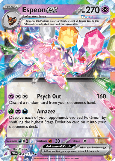 Espeon ex, Prismatic Evolutions 34