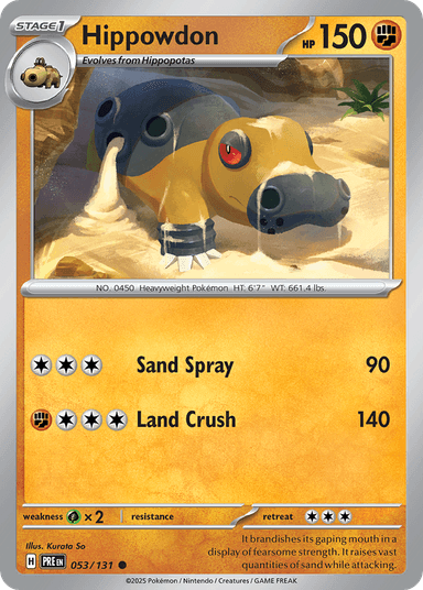 Hippowdon, Prismatic Evolutions 53