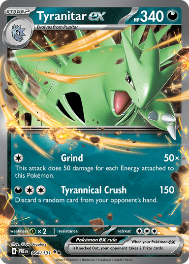 Tyranitar ex, Prismatic Evolutions 64