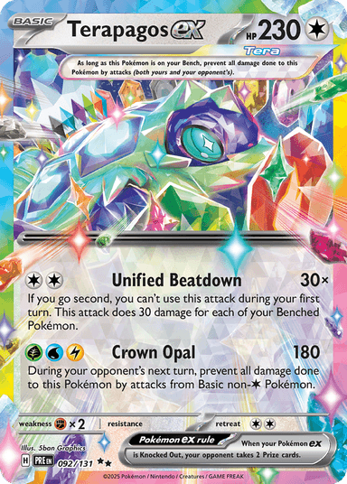 Terapagos ex, Prismatic Evolutions 92