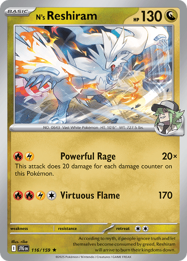 N's Reshiram, Journey Together 116