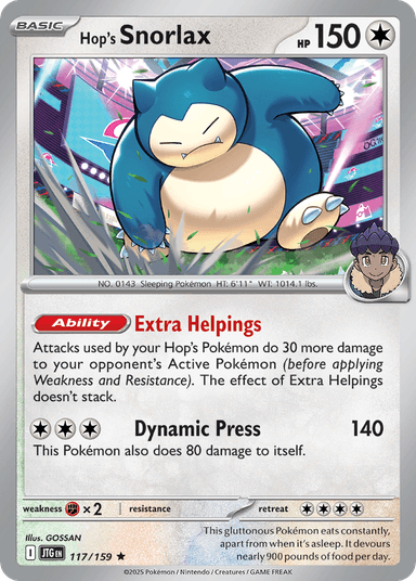 Hop's Snorlax, Journey Together 117