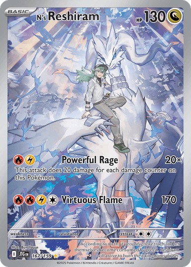 N's Reshiram, Journey Together 167