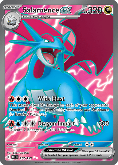 Salamence ex, Journey Together 177