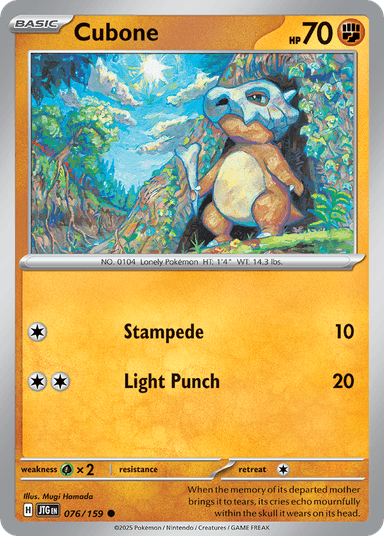 Cubone, Journey Together 76