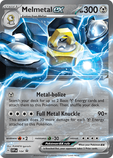 Melmetal ex, Scarlet & Violet Black Star Promos 104
