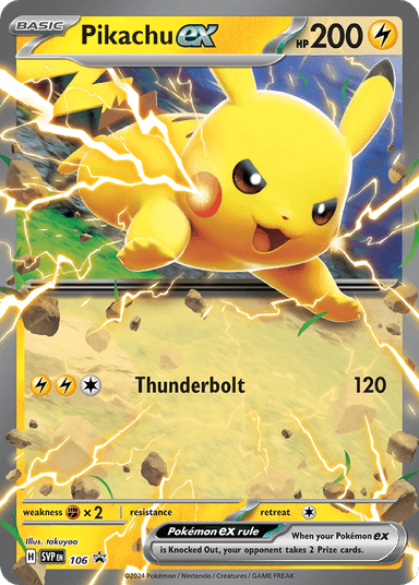 Pikachu ex, Scarlet & Violet Black Star Promos 106