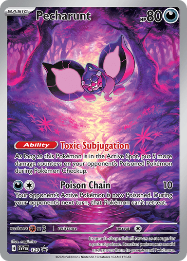 Pecharunt, Scarlet & Violet Black Star Promos 129