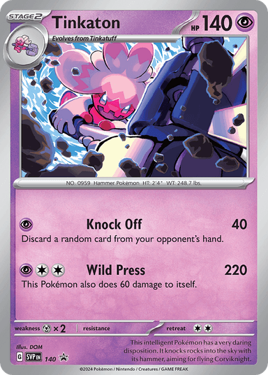 Tinkaton, Scarlet & Violet Black Star Promos 140