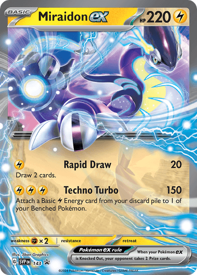 Miraidon ex, Scarlet & Violet Black Star Promos 143