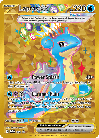 Lapras ex, Scarlet & Violet Black Star Promos 164