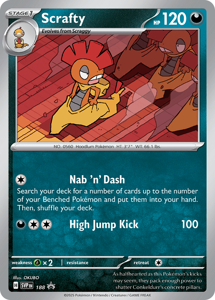 Scrafty, Scarlet & Violet Black Star Promos 188